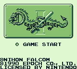 Dragon Slayer screenshot 2 for GameBoy